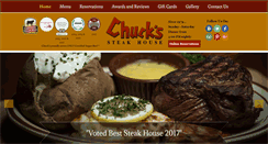 Desktop Screenshot of chuckssteakhousemb.com